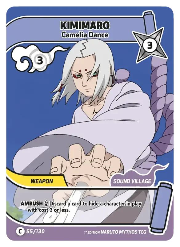 Naruto Konoha Shido Card List - Kimimaro 055/130