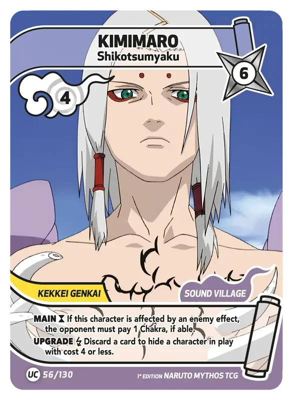 Naruto Konoha Shido Card List - Kimimaro 056/130