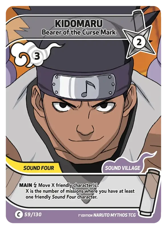 Naruto Konoha Shido Card List - Kidomaru 059/130