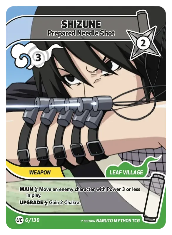 Naruto Konoha Shido Card List - Shizune 006/130