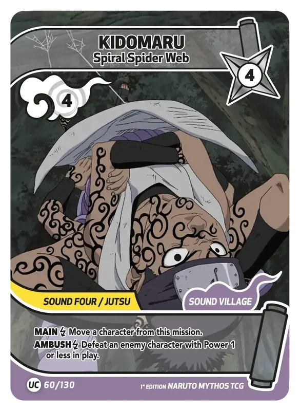 Naruto Konoha Shido Card List - Kidomaru 060/130