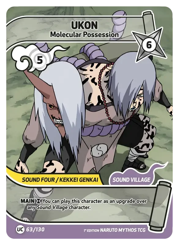 Naruto Konoha Shido Card List - Ukon 063/130