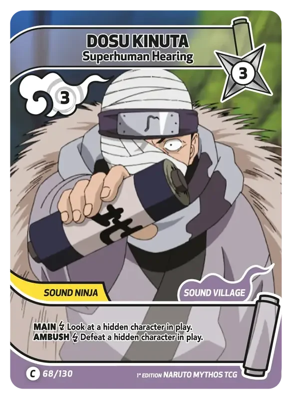 Naruto Konoha Shido Card List - Dosu Kinuta 068/130