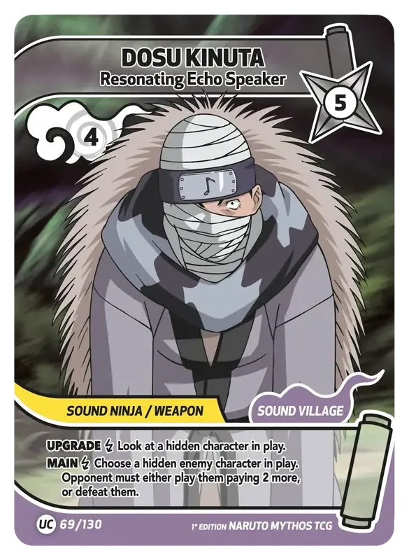 Naruto Konoha Shido Card List - Dosu Kinuta 069/130