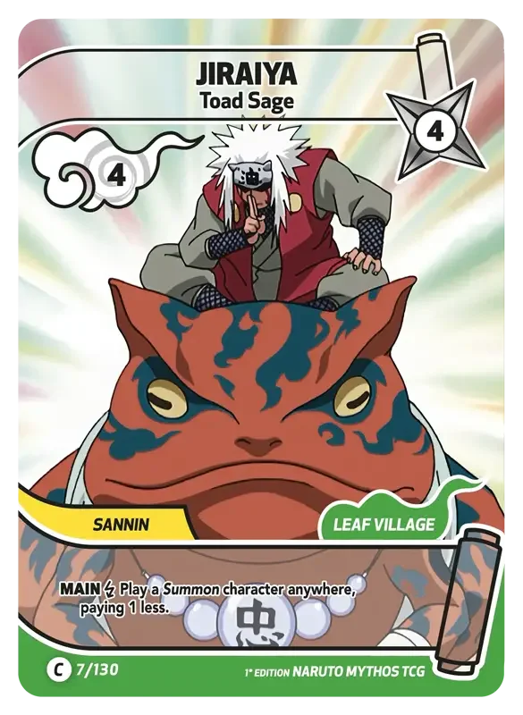 Naruto Konoha Shido Card List - Jiraiya 007/130