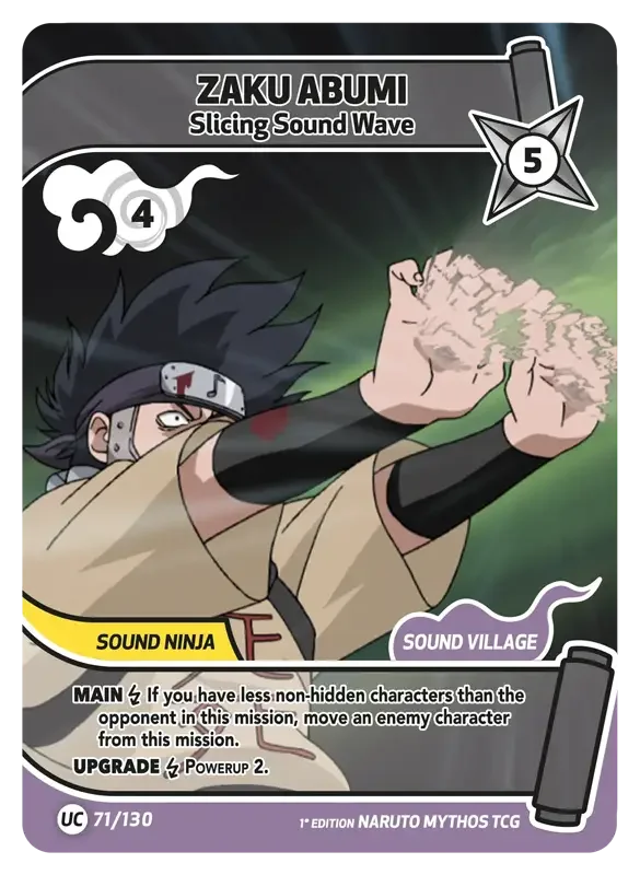 Naruto Konoha Shido Card List - Zaku Abumi 071/130
