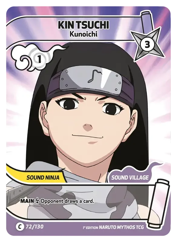 Naruto Konoha Shido Card List - Kin Tsuchi 072/130
