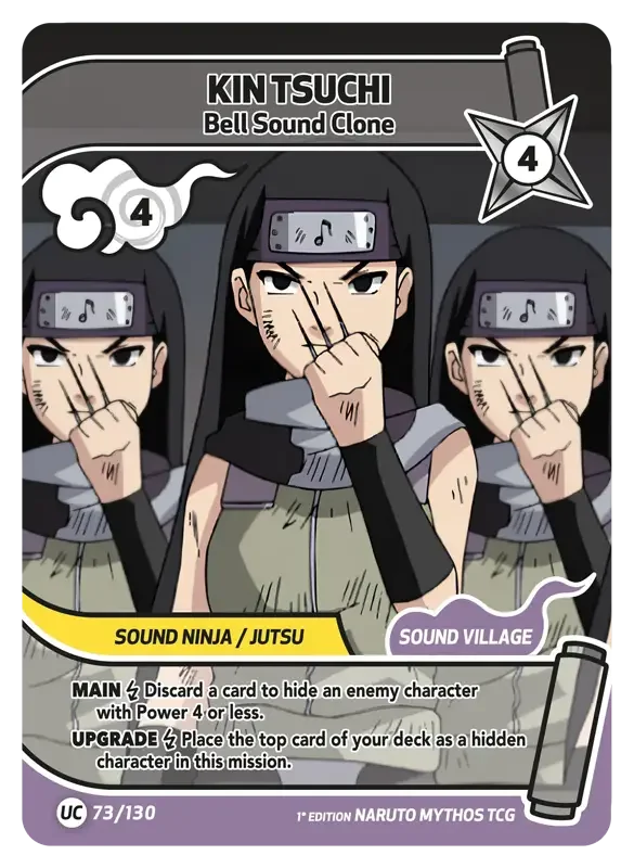 Naruto Konoha Shido Card List - Kin Tsuchi 073/130