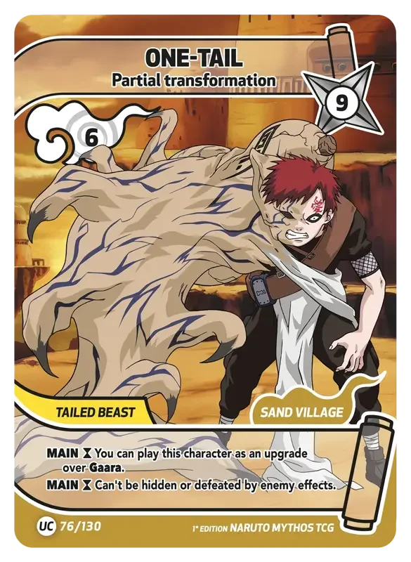 Naruto Konoha Shido Card List - One-Tail 076/130