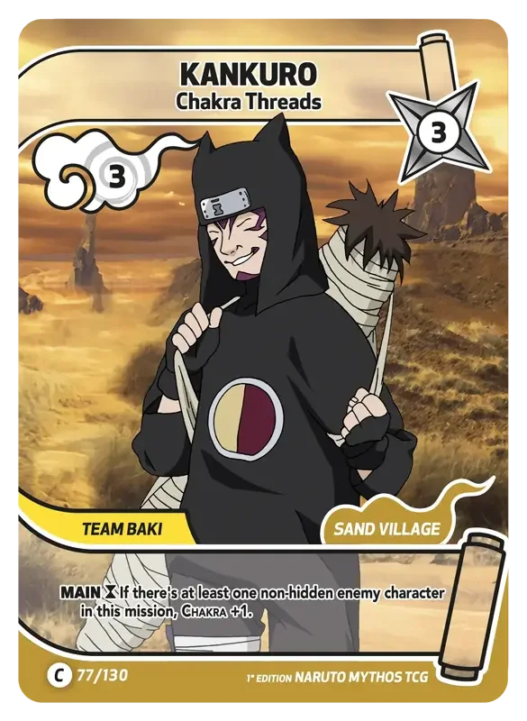 Naruto Konoha Shido Card List - Kankuro 077/130