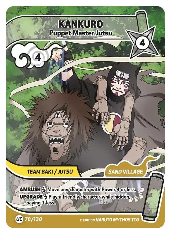 Naruto Konoha Shido Card List - Kankuro 078/130