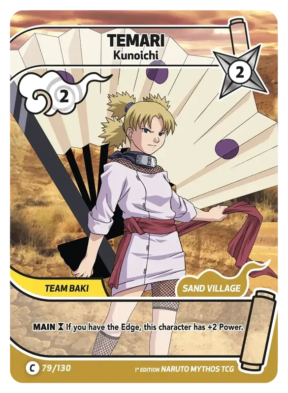 Naruto Konoha Shido Card List - Temari 079/130
