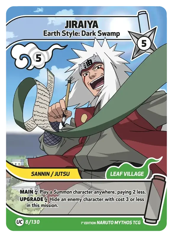 Naruto Konoha Shido Card List - Jiraiya 008/130