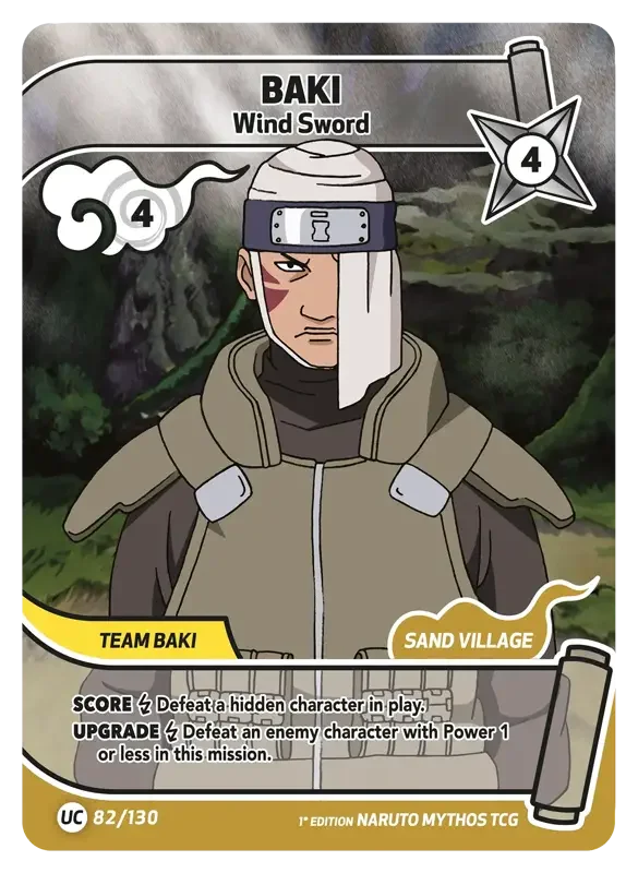 Naruto Konoha Shido Card List - Baki 082/130