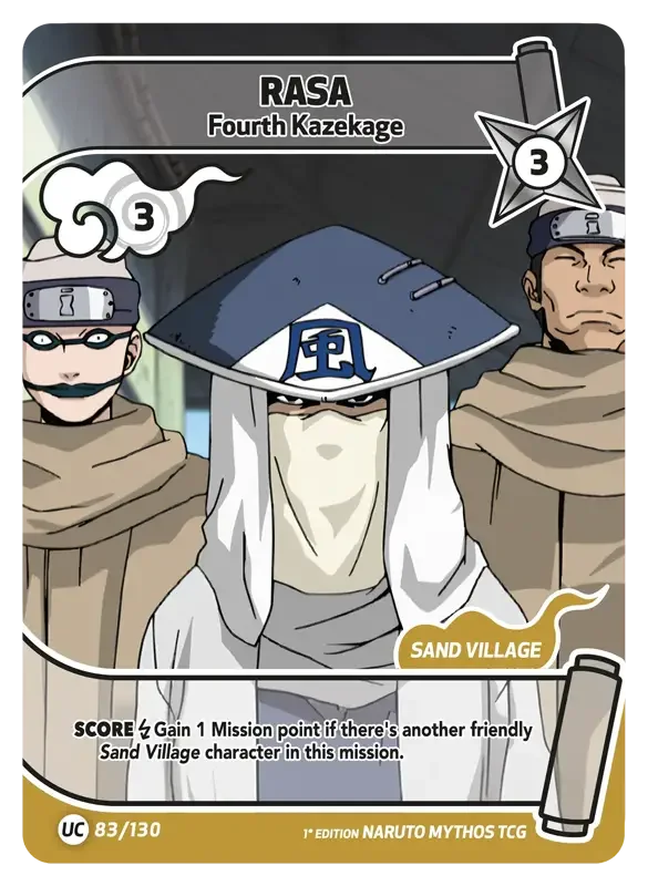 Naruto Konoha Shido Card List - Rasa 083/130