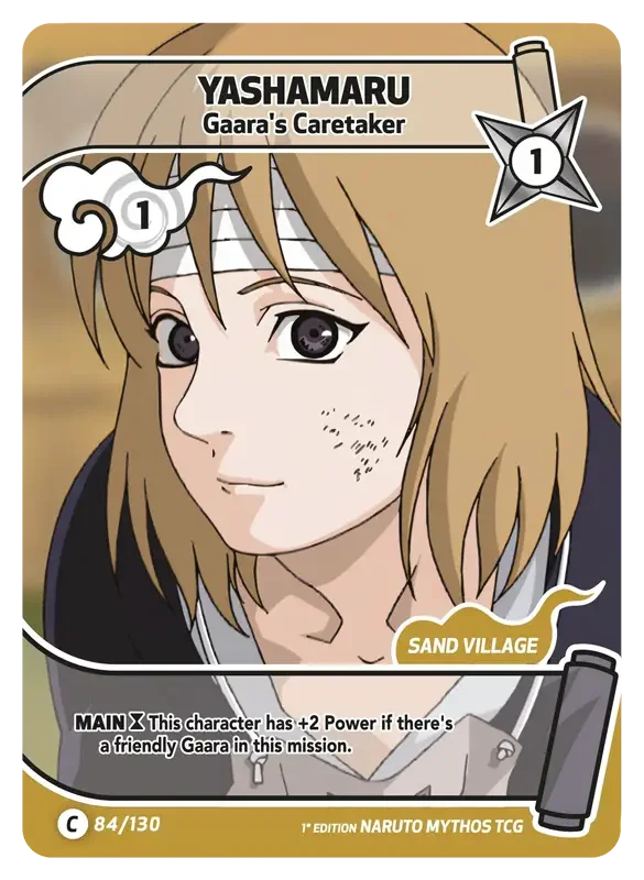Naruto Konoha Shido Card List - Yashamaru 084/130