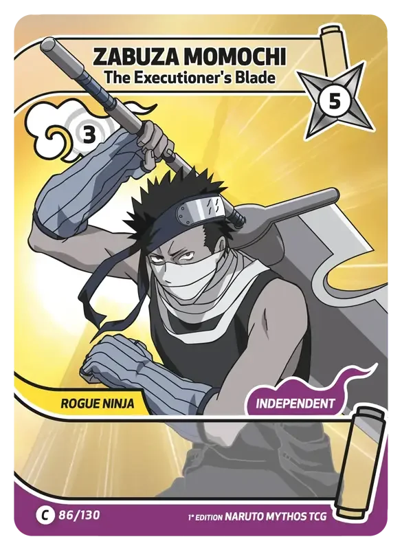 Naruto Konoha Shido Card List - Zabuza Momochi 086/130