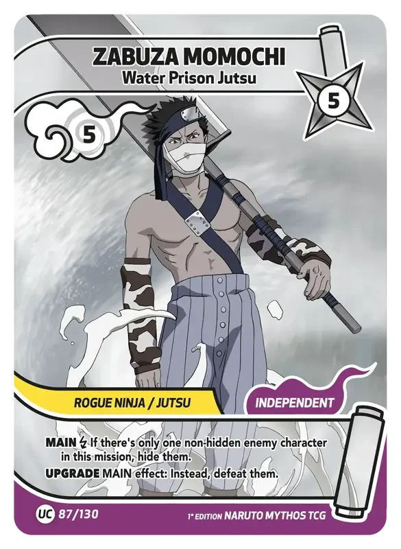 Naruto Konoha Shido Card List - Zabuza Momochi 087/130