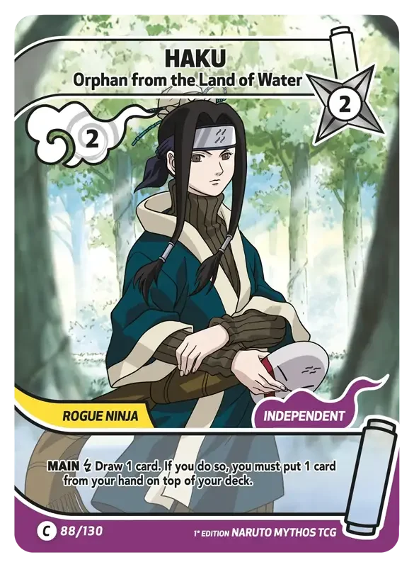 Naruto Konoha Shido Card List - Haku 088/130