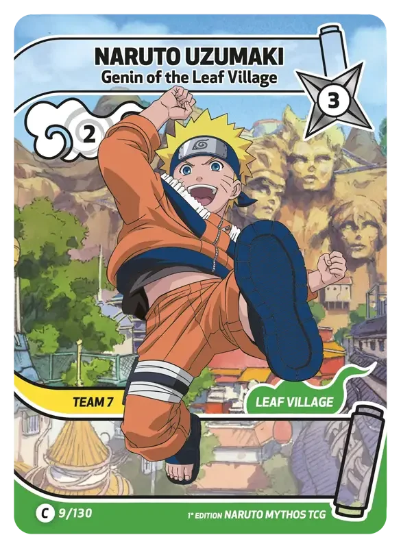 Naruto Konoha Shido Card List - Naruto Uzumaki 009/130