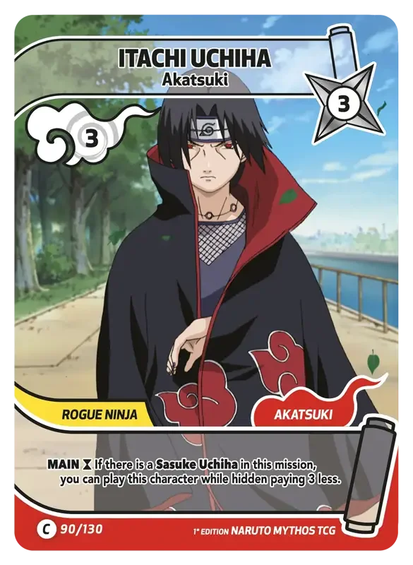 Naruto Konoha Shido Card List - Itachi Uchiha 090/130