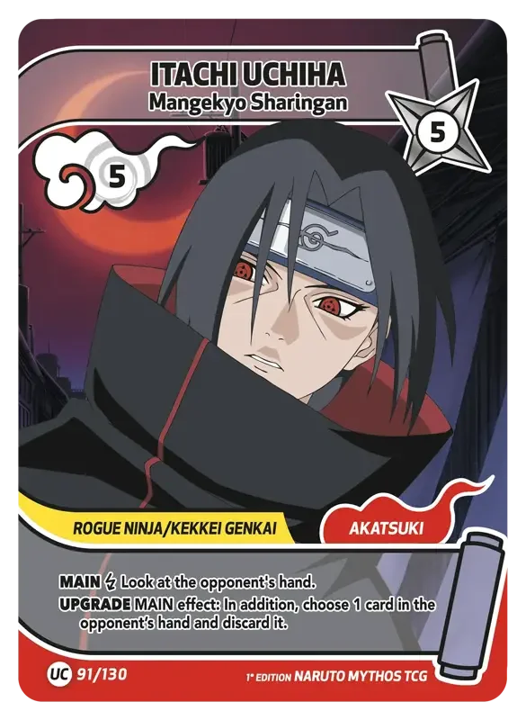 Naruto Konoha Shido Card List - Itachi Uchiha 091/130