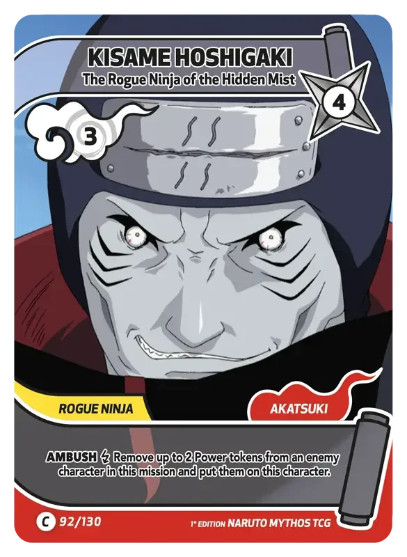 Naruto Konoha Shido Card List - Kisame Hoshigaki 092/130