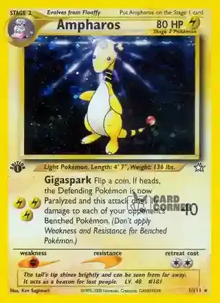 Neo Genesis Kartenliste - Ampharos 1/111
