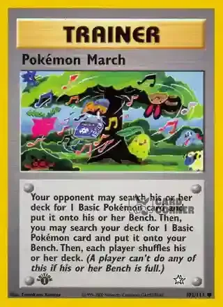Neo Genesis Kartenliste - Pokémon-Marsch 102/111