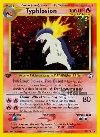 Neo Genesis Kartenliste - Tornupto 18/111