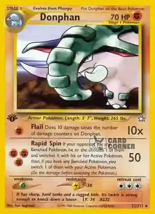 Neo Genesis Kartenliste - Donphan 21/111