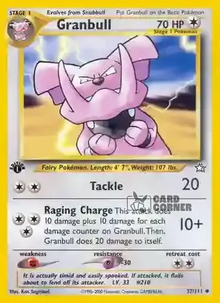 Neo Genesis Kartenliste - Granbull 37/111
