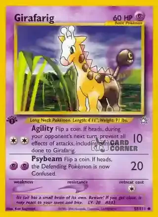 Neo Genesis Kartenliste - Girafarig 58/111
