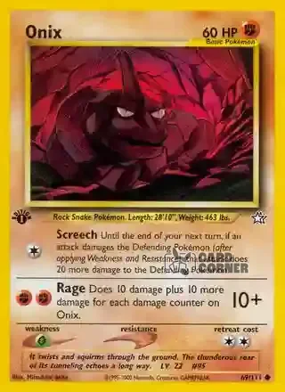 Neo Genesis Kartenliste - Onix 69/111