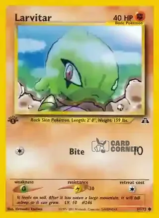 Neo Entdeckung Kartenliste - Larvitar 57/75
