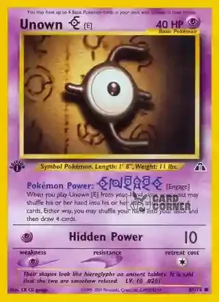 Neo Entdeckung Kartenliste - Icognito E 67/75