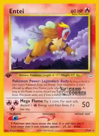 Neo Revelation Kartenliste - Entei 17/64