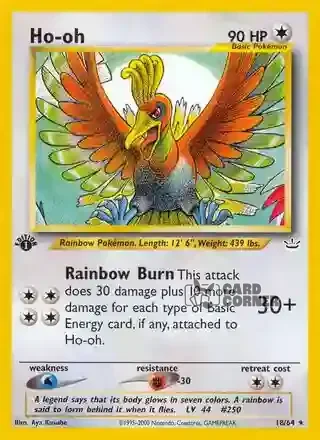 Neo Revelation Kartenliste - Ho-Oh 18/64