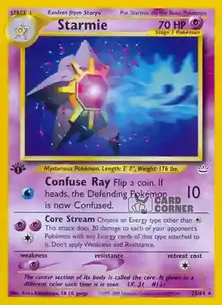 Neo Revelation Kartenliste - Starmie 25/64