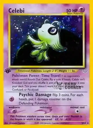 Neo Revelation Kartenliste - Celebi 3/64