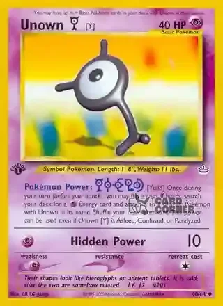 Neo Revelation Kartenliste - Icognito Y 40/64