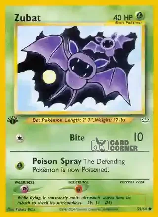 Neo Revelation Kartenliste - Zubat 59/64