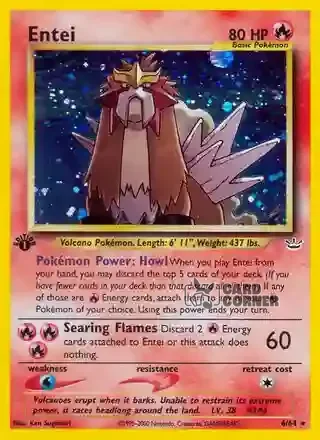 Neo Revelation Kartenliste - Entei 6/64