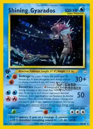 Neo Revelation Kartenliste - Schimmerndes Garados 65/64