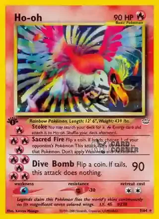 Neo Revelation Kartenliste - Ho-Oh 7/64