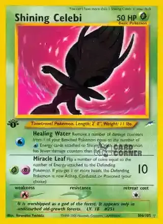 Neo Destiny Kartenliste - Schimmerndes Celebi 106/105