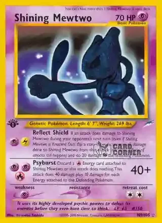 Neo Destiny Kartenliste - Schimmerndes Mewtu 109/105