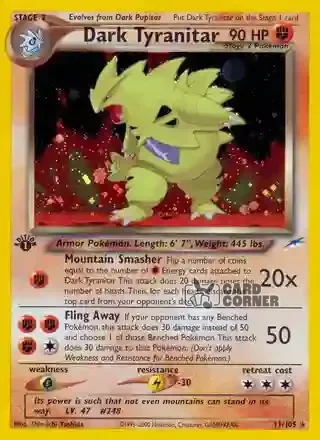 Neo Destiny Kartenliste - Dunkles Despotar 11/105