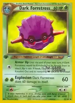 Neo Destiny Kartenliste - Dunkles Forstellka 35/105