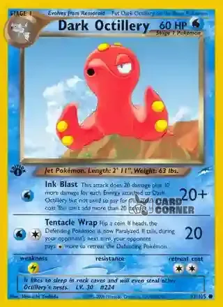Neo Destiny Kartenliste - Dunkles Octillery 62/105
